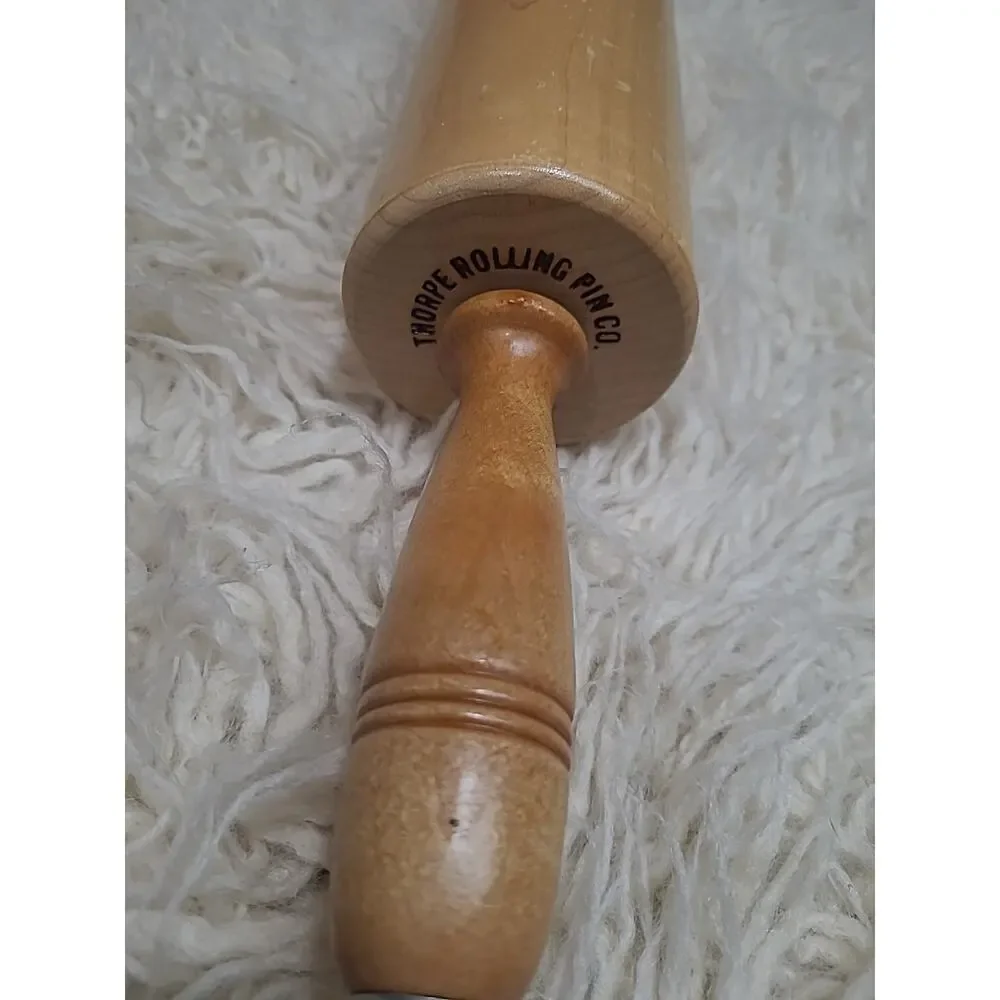 Thorpe Rolling Pin Vintage Maple Wood 22